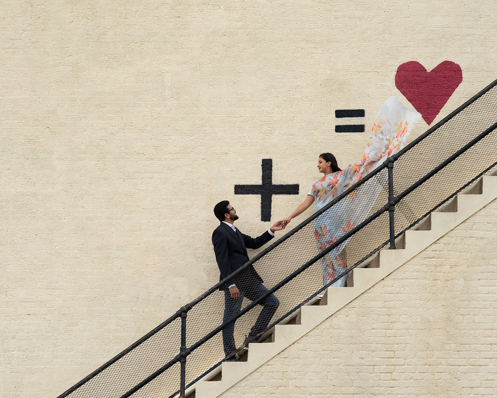 Couple on Staircase — Portrait Photography